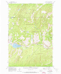 Silver Lake Montana Historical topographic map, 1:24000 scale, 7.5 X 7.5 Minute, Year 1971