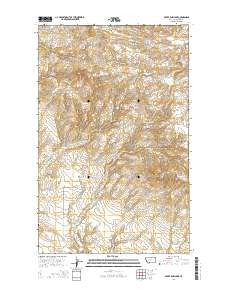 Silver Bow Lake Montana Current topographic map, 1:24000 scale, 7.5 X 7.5 Minute, Year 2014