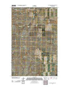 Silver Bow Spring Montana Historical topographic map, 1:24000 scale, 7.5 X 7.5 Minute, Year 2011