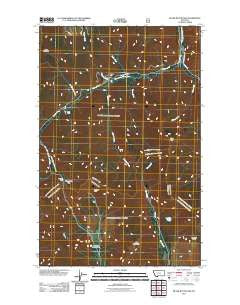 Silver Butte Pass Montana Historical topographic map, 1:24000 scale, 7.5 X 7.5 Minute, Year 2011