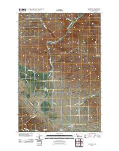 Silver City Montana Historical topographic map, 1:24000 scale, 7.5 X 7.5 Minute, Year 2011