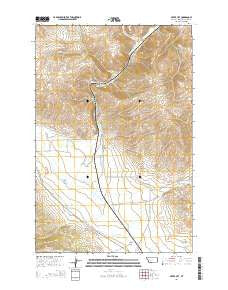 Silver City Montana Current topographic map, 1:24000 scale, 7.5 X 7.5 Minute, Year 2014