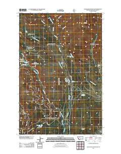 Silver King Mountain Montana Historical topographic map, 1:24000 scale, 7.5 X 7.5 Minute, Year 2011