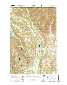 Silver King Mountain Montana Current topographic map, 1:24000 scale, 7.5 X 7.5 Minute, Year 2014