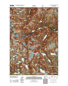 Silver Run Peak Montana Historical topographic map, 1:24000 scale, 7.5 X 7.5 Minute, Year 2011