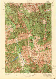 Silvertip Montana Historical topographic map, 1:125000 scale, 30 X 30 Minute, Year 1942