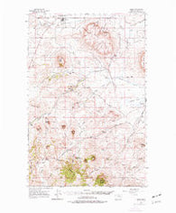 Simms Montana Historical topographic map, 1:62500 scale, 15 X 15 Minute, Year 1960