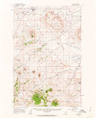 Simms Montana Historical topographic map, 1:62500 scale, 15 X 15 Minute, Year 1960