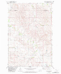 Simons Butte Montana Historical topographic map, 1:24000 scale, 7.5 X 7.5 Minute, Year 1982