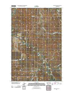 Simons Butte Montana Historical topographic map, 1:24000 scale, 7.5 X 7.5 Minute, Year 2011