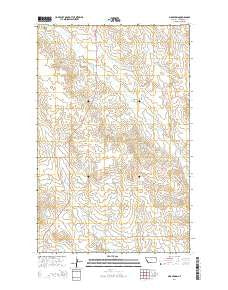 Sims Spring Montana Current topographic map, 1:24000 scale, 7.5 X 7.5 Minute, Year 2014