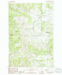 Sixmile Mountain Montana Historical topographic map, 1:24000 scale, 7.5 X 7.5 Minute, Year 1986