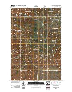 Sixmile Mountain Montana Historical topographic map, 1:24000 scale, 7.5 X 7.5 Minute, Year 2011