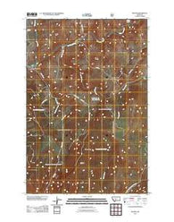Sixteen Montana Historical topographic map, 1:24000 scale, 7.5 X 7.5 Minute, Year 2011
