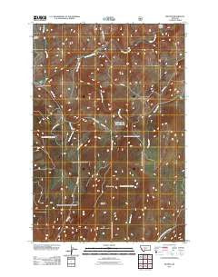 Sixteen Montana Historical topographic map, 1:24000 scale, 7.5 X 7.5 Minute, Year 2011
