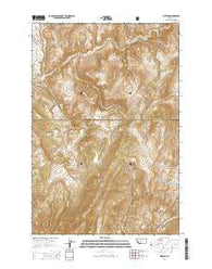 Sixteen Montana Current topographic map, 1:24000 scale, 7.5 X 7.5 Minute, Year 2014