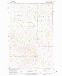 Skaar NE Montana Historical topographic map, 1:24000 scale, 7.5 X 7.5 Minute, Year 1974