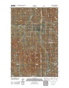 Skaar NE Montana Historical topographic map, 1:24000 scale, 7.5 X 7.5 Minute, Year 2011
