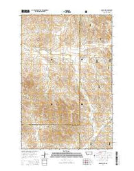 Skaar NE Montana Current topographic map, 1:24000 scale, 7.5 X 7.5 Minute, Year 2014