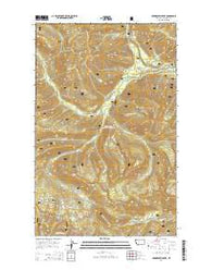 Skookoleel Creek Montana Current topographic map, 1:24000 scale, 7.5 X 7.5 Minute, Year 2014