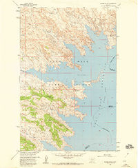 Skunk Coulee Montana Historical topographic map, 1:24000 scale, 7.5 X 7.5 Minute, Year 1958