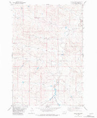 Skunk Creek Montana Historical topographic map, 1:24000 scale, 7.5 X 7.5 Minute, Year 1981