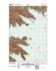 Skunk Coulee Montana Historical topographic map, 1:24000 scale, 7.5 X 7.5 Minute, Year 2011