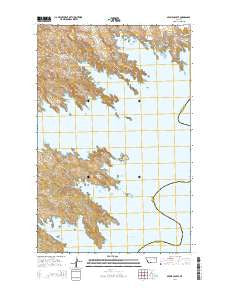Skunk Coulee Montana Current topographic map, 1:24000 scale, 7.5 X 7.5 Minute, Year 2014