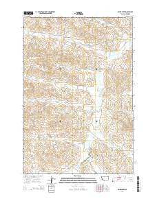 Skunk Creek Montana Current topographic map, 1:24000 scale, 7.5 X 7.5 Minute, Year 2014