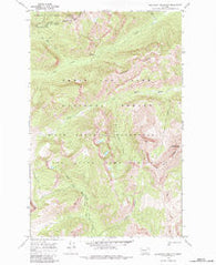 Slategoat Mountain Montana Historical topographic map, 1:24000 scale, 7.5 X 7.5 Minute, Year 1970