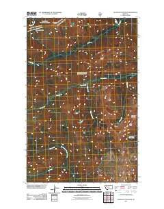 Slategoat Mountain Montana Historical topographic map, 1:24000 scale, 7.5 X 7.5 Minute, Year 2011