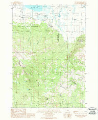 Slide Mountain Montana Historical topographic map, 1:24000 scale, 7.5 X 7.5 Minute, Year 1988