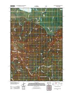 Slide Mountain Montana Historical topographic map, 1:24000 scale, 7.5 X 7.5 Minute, Year 2011