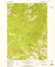 Sliderock Mountain Montana Historical topographic map, 1:24000 scale, 7.5 X 7.5 Minute, Year 1954