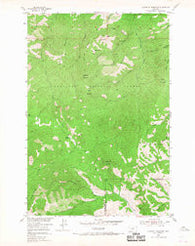 Sliderock Mountain Montana Historical topographic map, 1:24000 scale, 7.5 X 7.5 Minute, Year 1954