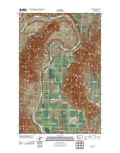 Sloan Montana Historical topographic map, 1:24000 scale, 7.5 X 7.5 Minute, Year 2011
