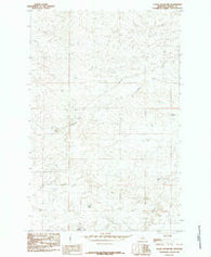 Sloan Reservoir Montana Historical topographic map, 1:24000 scale, 7.5 X 7.5 Minute, Year 1985