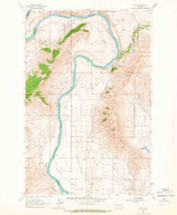 Sloan Montana Historical topographic map, 1:24000 scale, 7.5 X 7.5 Minute, Year 1965