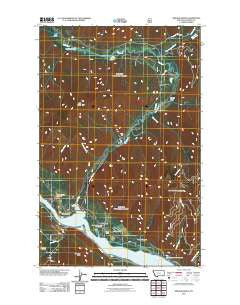 Smeads Bench Montana Historical topographic map, 1:24000 scale, 7.5 X 7.5 Minute, Year 2011