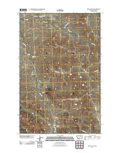 Smith Coulee Montana Historical topographic map, 1:24000 scale, 7.5 X 7.5 Minute, Year 2011