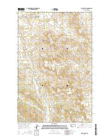 Smith Coulee Montana Current topographic map, 1:24000 scale, 7.5 X 7.5 Minute, Year 2014