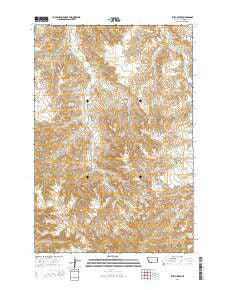 Smith Creek Montana Current topographic map, 1:24000 scale, 7.5 X 7.5 Minute, Year 2014