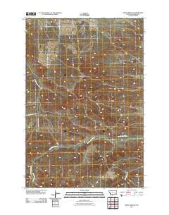 Smith Creek NE Montana Historical topographic map, 1:24000 scale, 7.5 X 7.5 Minute, Year 2011