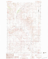 Smoke Creek NE Montana Historical topographic map, 1:24000 scale, 7.5 X 7.5 Minute, Year 1983