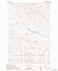Smoky Butte Creek Montana Historical topographic map, 1:24000 scale, 7.5 X 7.5 Minute, Year 1983