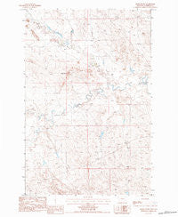Smoky Butte Montana Historical topographic map, 1:24000 scale, 7.5 X 7.5 Minute, Year 1983