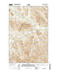 Smoky Butte Montana Current topographic map, 1:24000 scale, 7.5 X 7.5 Minute, Year 2014