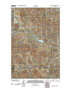 Smoky Butte Creek Montana Historical topographic map, 1:24000 scale, 7.5 X 7.5 Minute, Year 2011