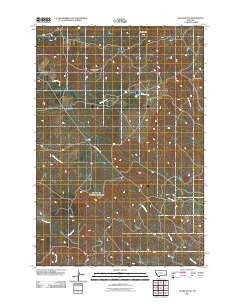Snake Butte Montana Historical topographic map, 1:24000 scale, 7.5 X 7.5 Minute, Year 2011
