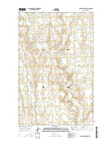 Snake Creek School Montana Current topographic map, 1:24000 scale, 7.5 X 7.5 Minute, Year 2014